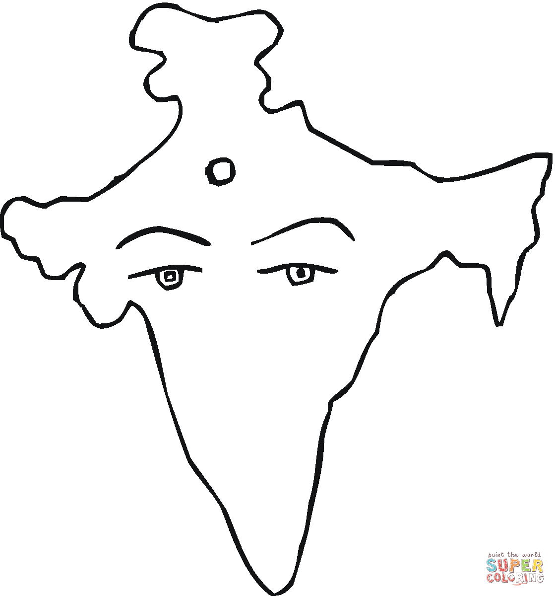India coloring #2, Download drawings