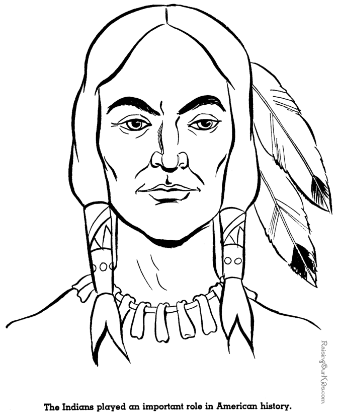 Indian coloring #14, Download drawings