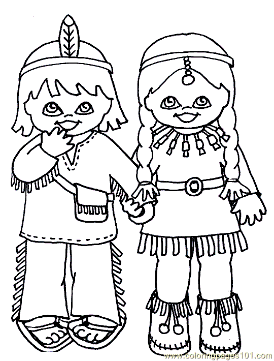 Indian coloring #16, Download drawings