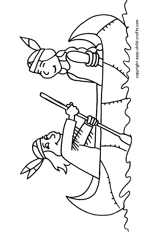 Indian coloring #1, Download drawings