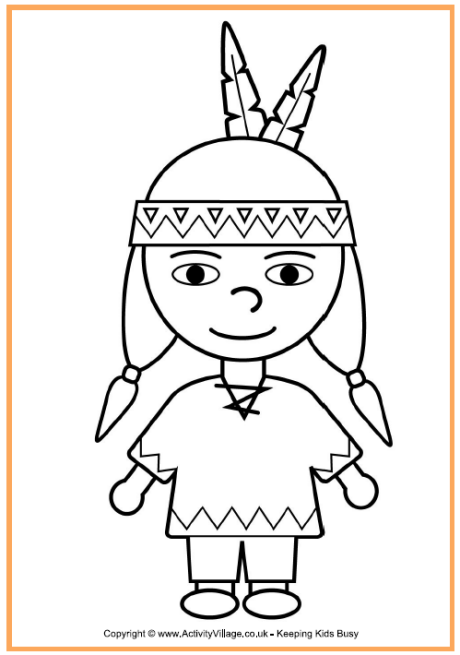 Indian coloring #20, Download drawings