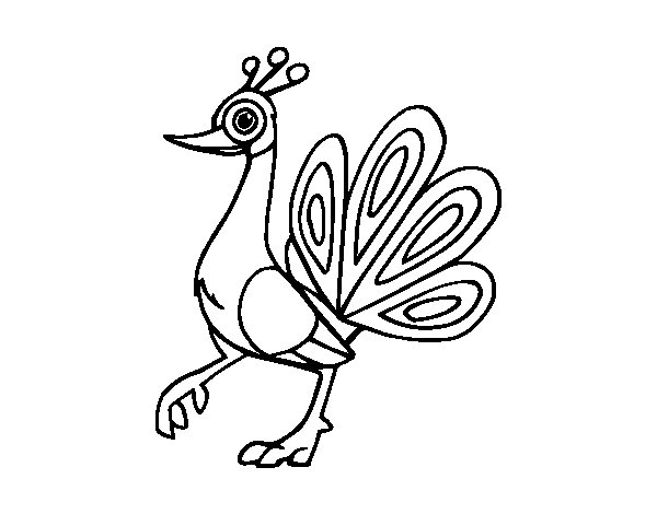 Indian Peafowl coloring #5, Download drawings
