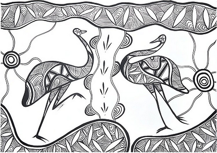 Indigenous Art coloring #13, Download drawings