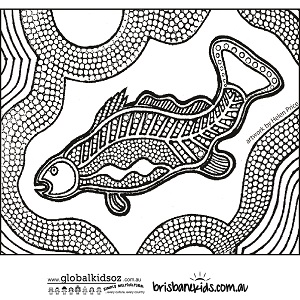Indigenous Art coloring #20, Download drawings