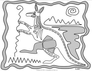 Indigenous Art coloring #2, Download drawings