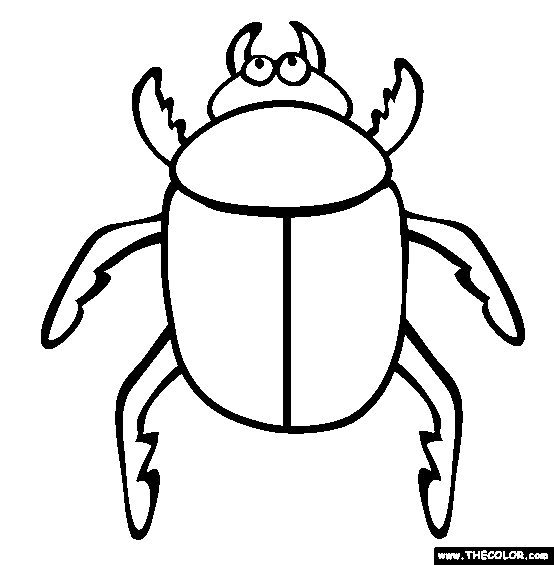 Beetles coloring #20, Download drawings