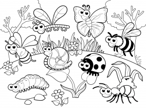Bug coloring #10, Download drawings
