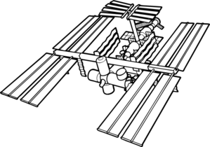 International Space Station coloring #12, Download drawings