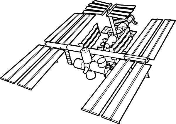 International Space Station coloring #18, Download drawings