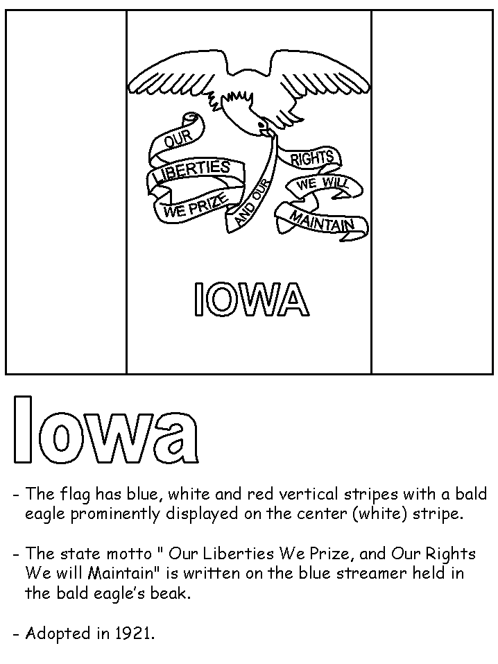 Iowa coloring #6, Download drawings