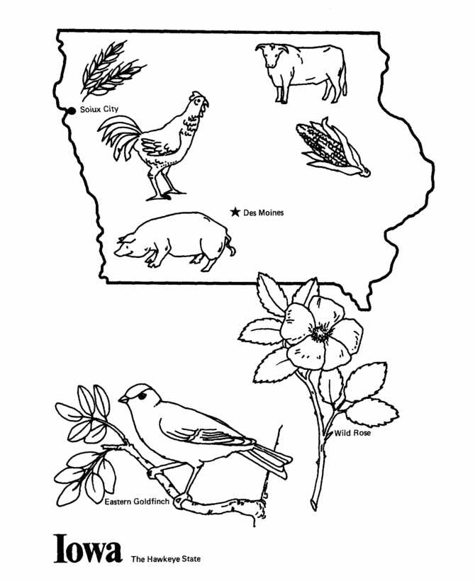 Iowa coloring #19, Download drawings