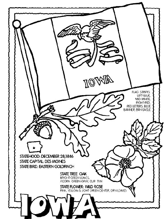 Iowa coloring #14, Download drawings