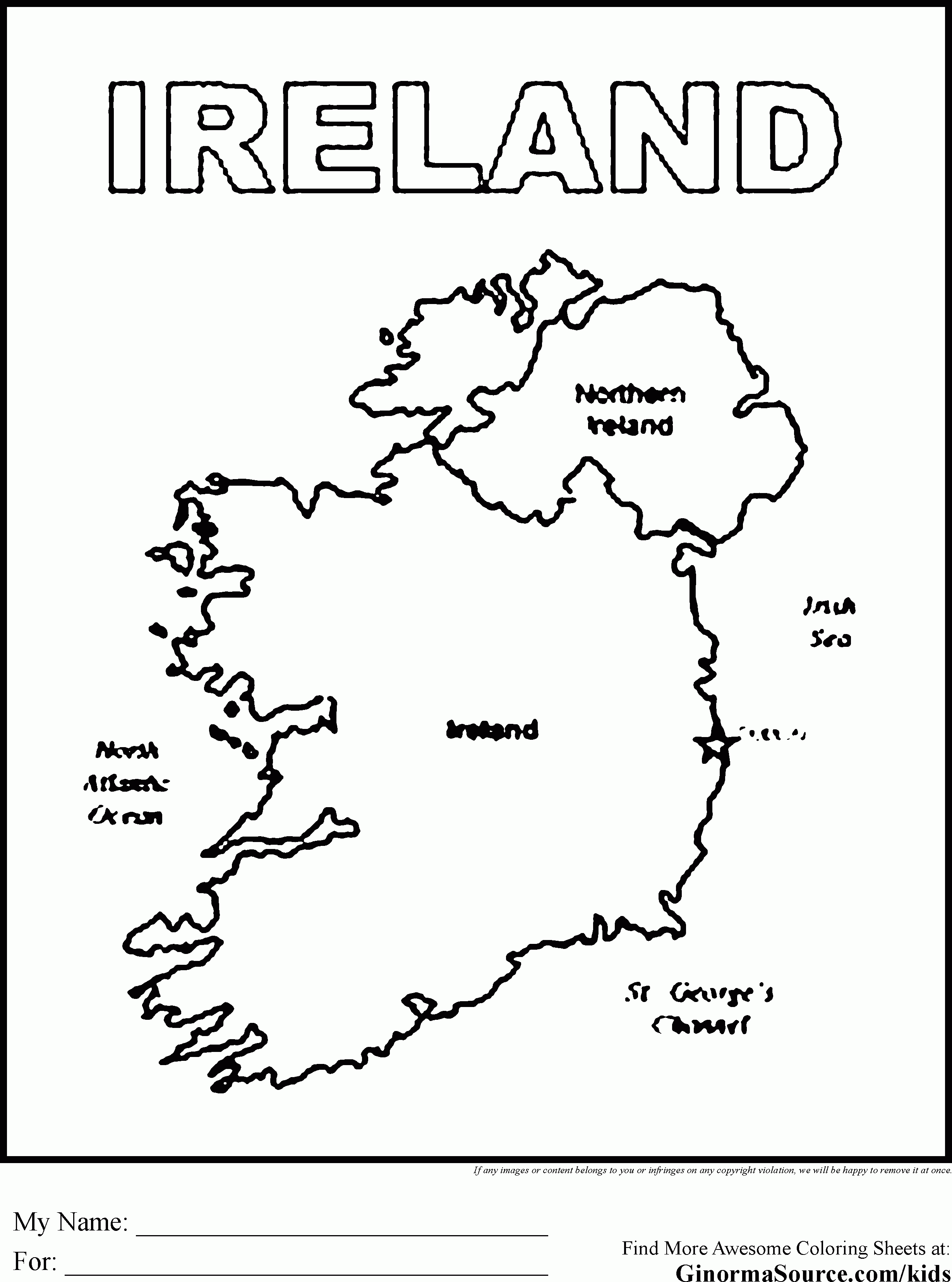 Ireland coloring #14, Download drawings