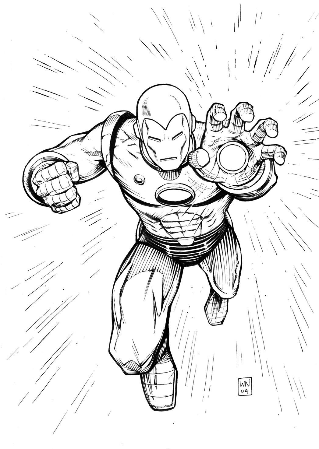 Iron Man coloring #5, Download drawings