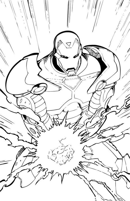 Iron Man coloring #2, Download drawings