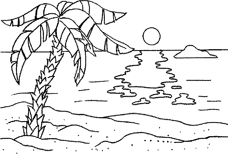 Island coloring #9, Download drawings