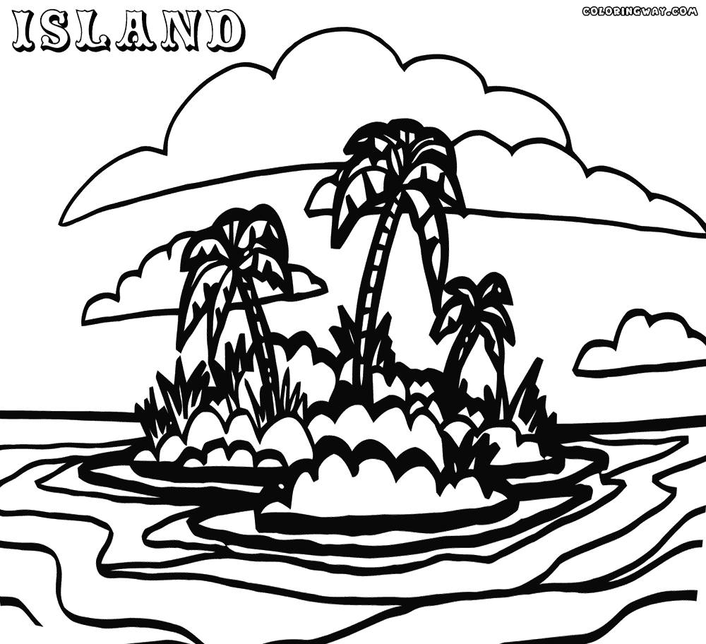 Island coloring #12, Download drawings