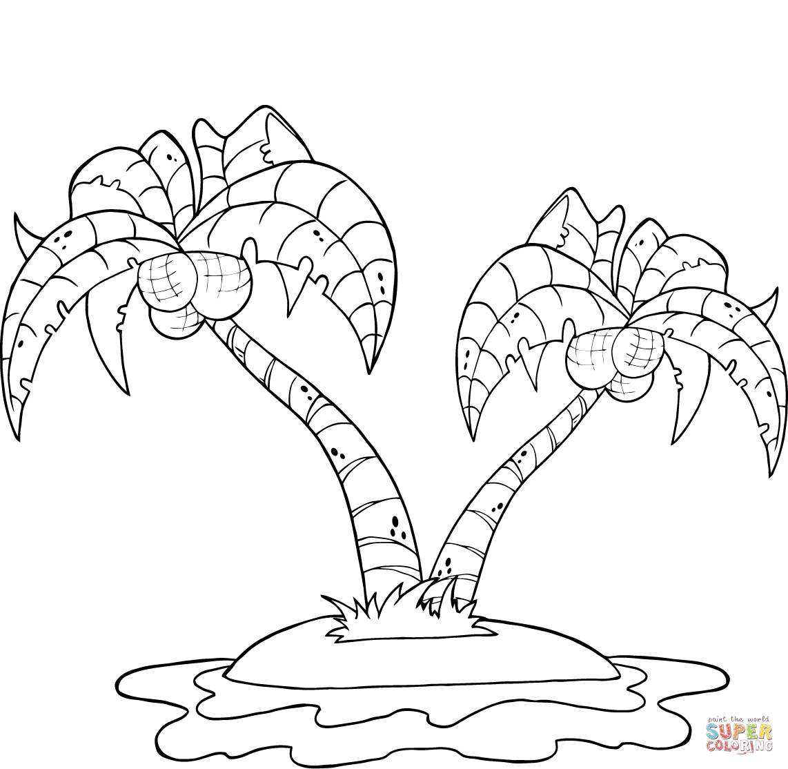 Island coloring #5, Download drawings