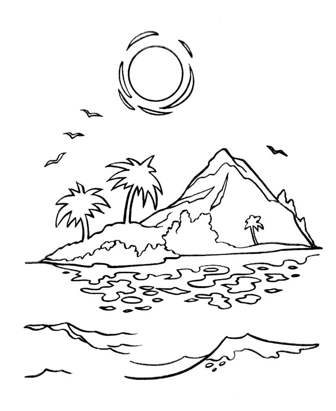 Island coloring #20, Download drawings