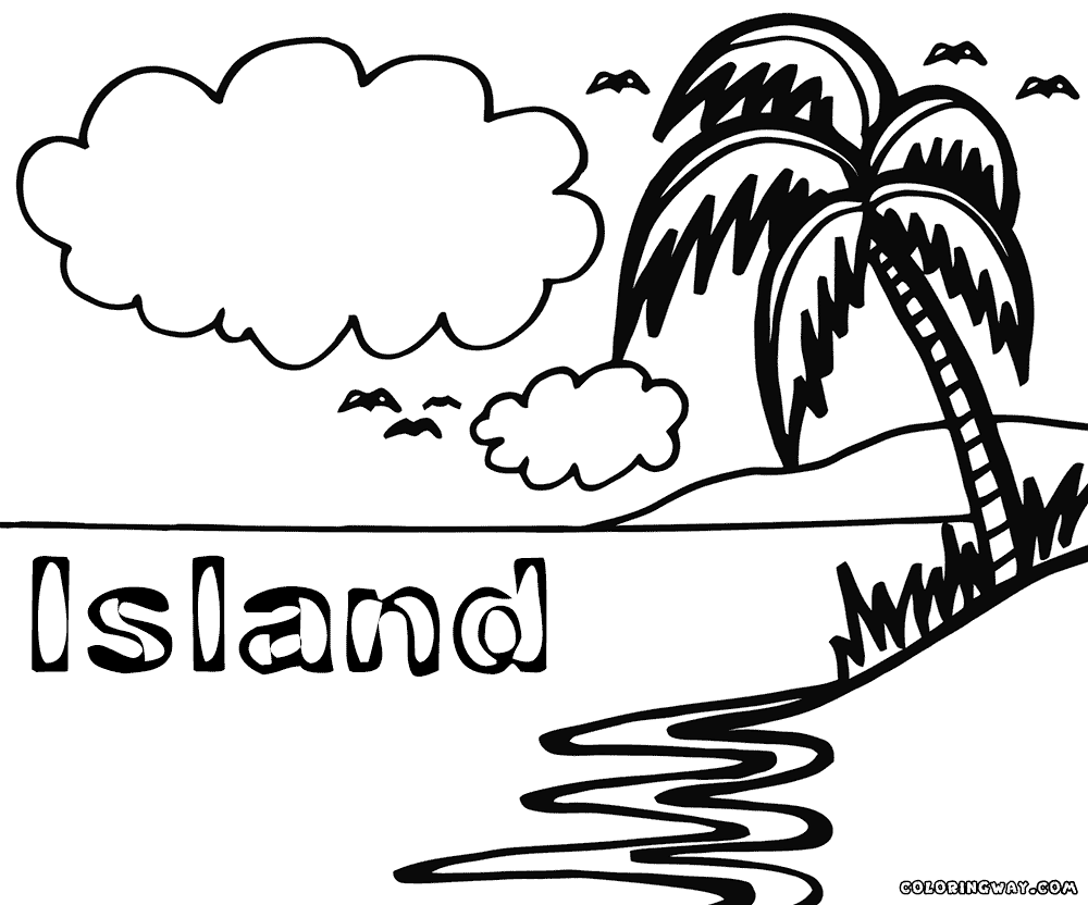 Island coloring #14, Download drawings