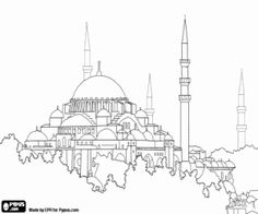 Istanbul coloring #19, Download drawings