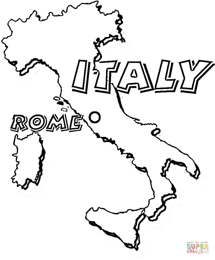 Italy coloring #7, Download drawings