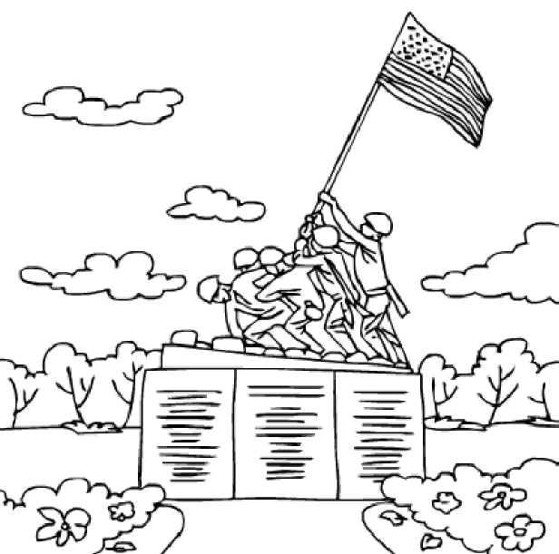 Iwo Jima coloring #11, Download drawings