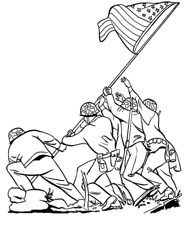 Iwo Jima coloring #10, Download drawings