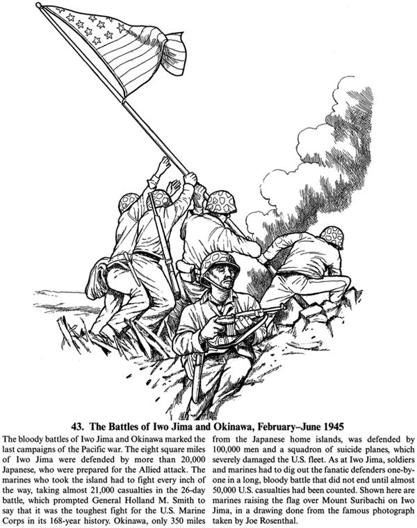 Iwo Jima coloring #8, Download drawings