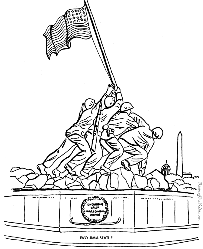Iwo Jima coloring #19, Download drawings