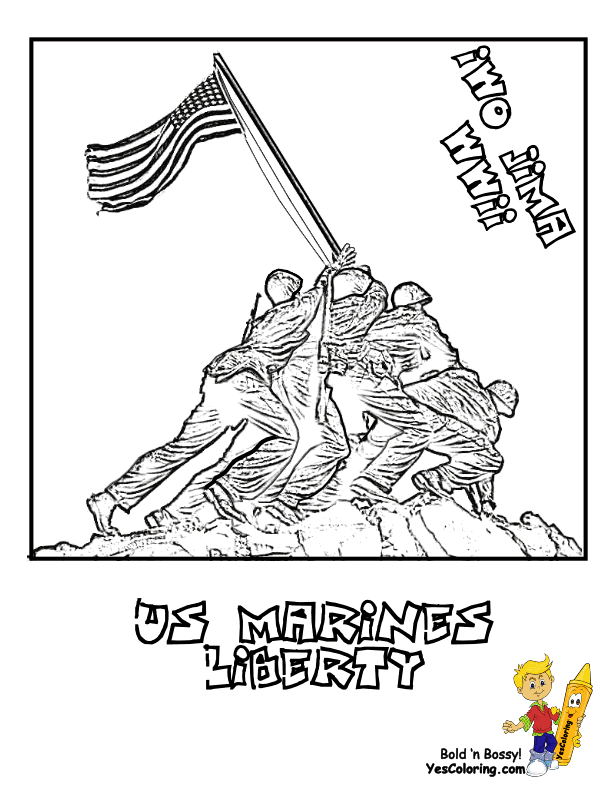 Iwo Jima coloring #14, Download drawings