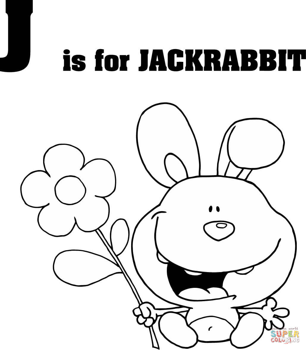 Jack Rabbit coloring #3, Download drawings