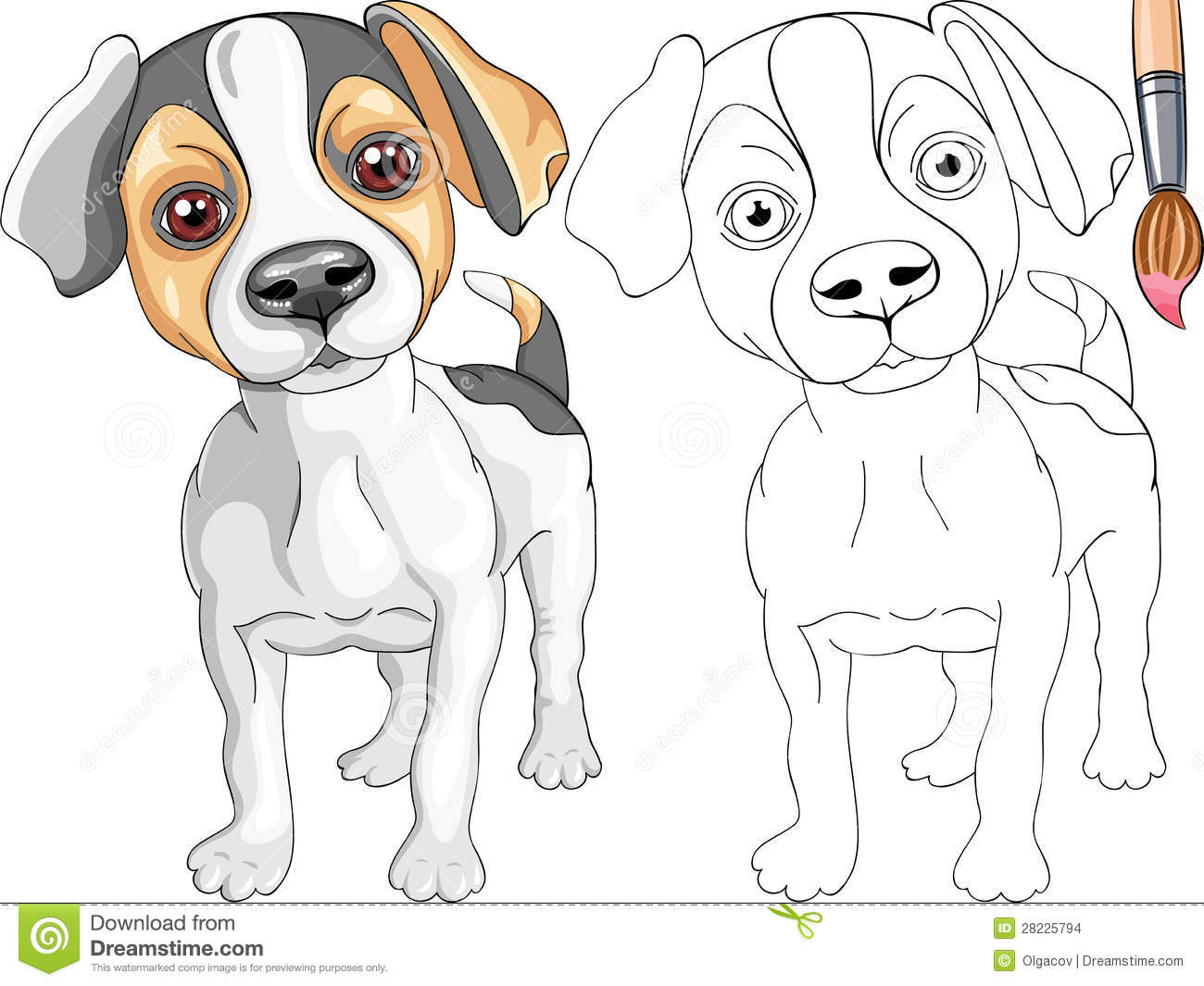 Jack Russell Terrier coloring #14, Download drawings