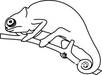 Jackson's Chameleon clipart #6, Download drawings