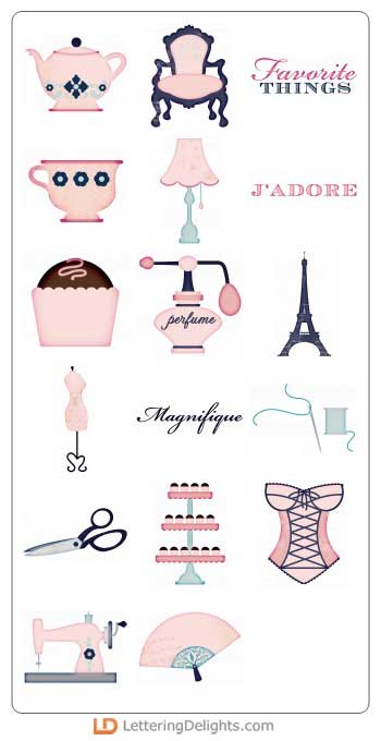 J'adore clipart #7, Download drawings