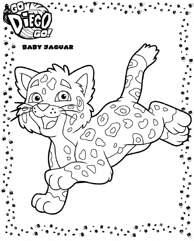 Jaguar coloring #20, Download drawings