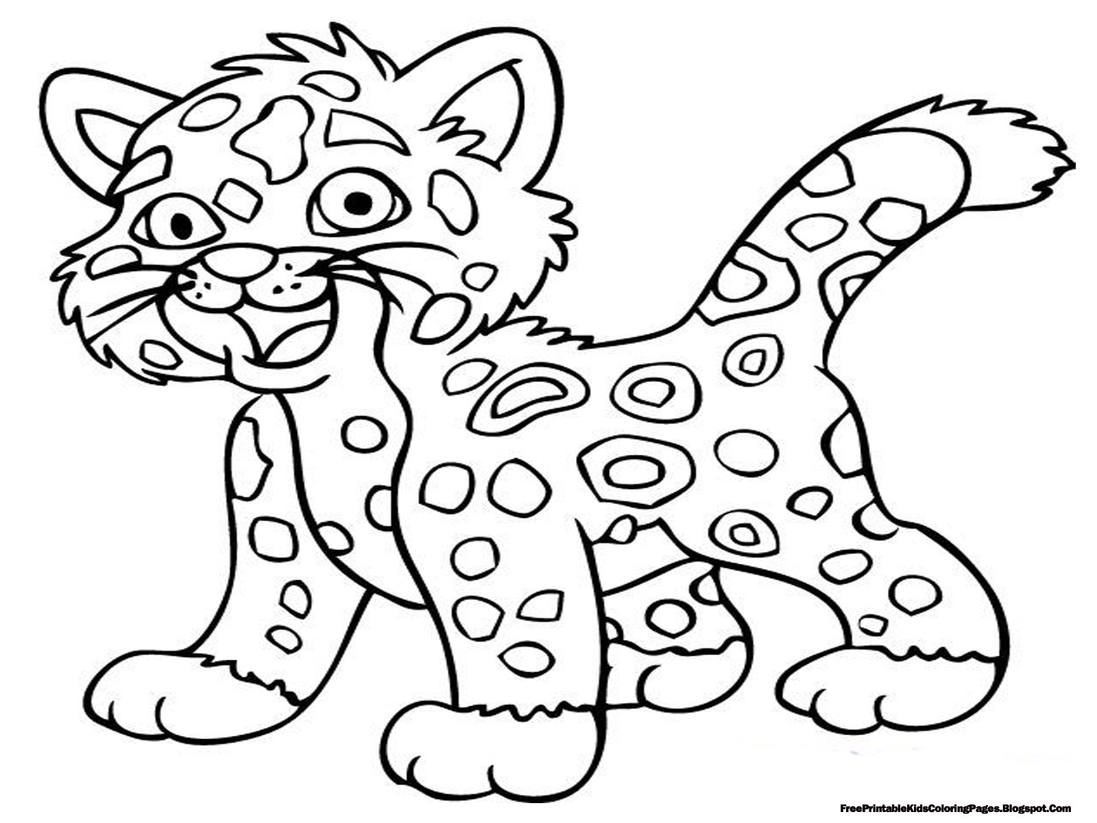 Jaguar coloring #11, Download drawings