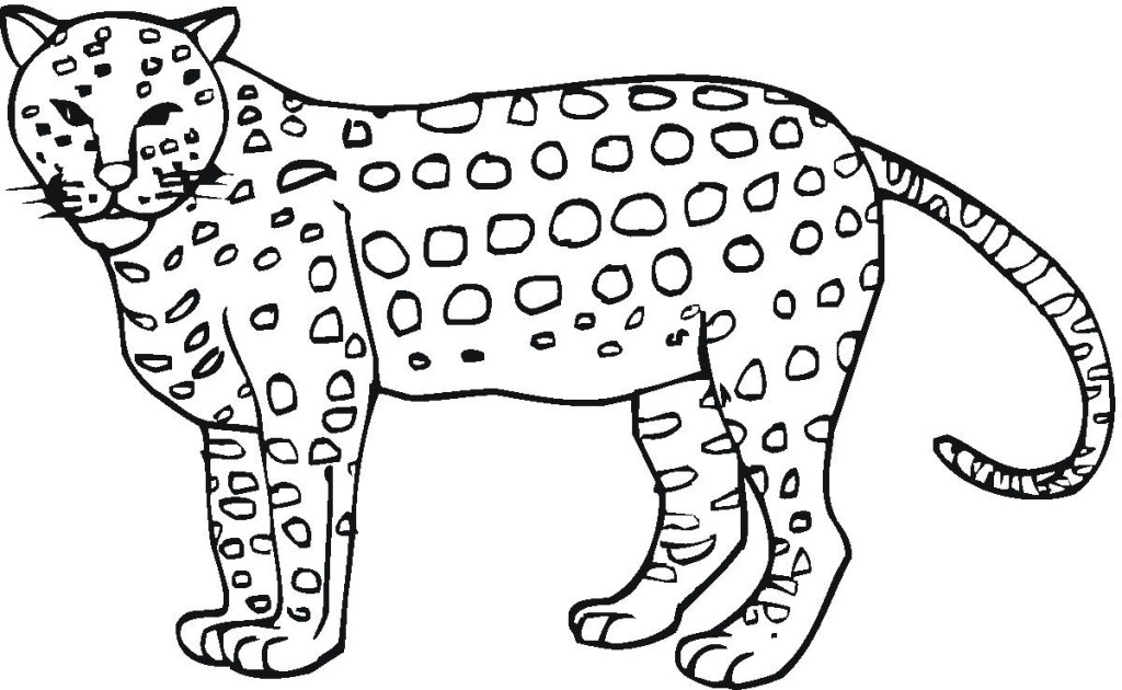 Jaguar coloring #13, Download drawings