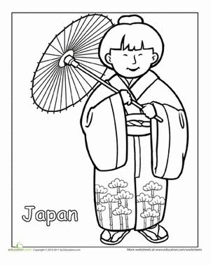 Japanese Clothes coloring #20, Download drawings