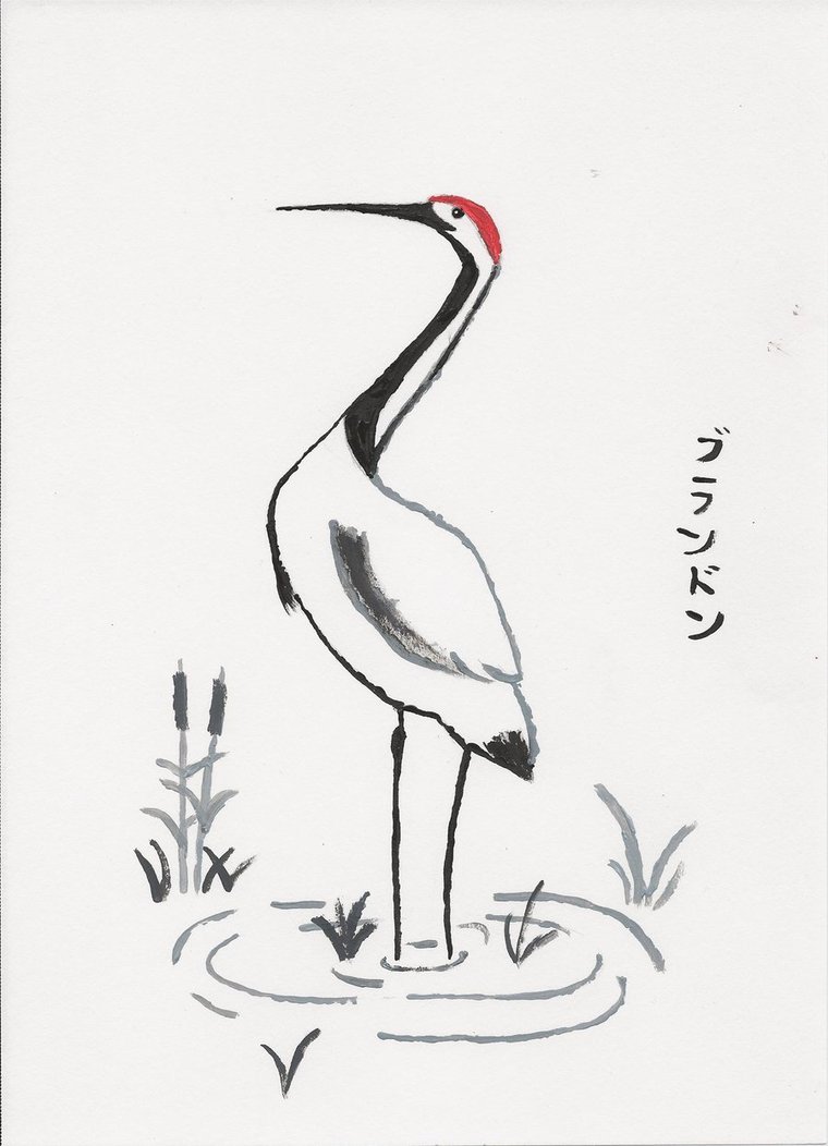 Japanese Crane svg #1, Download drawings