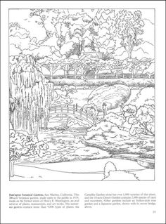 Japanese Garden coloring #3, Download drawings
