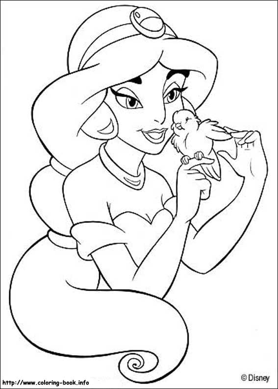 Jasmine coloring #19, Download drawings