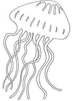 Jellyfish coloring #12, Download drawings