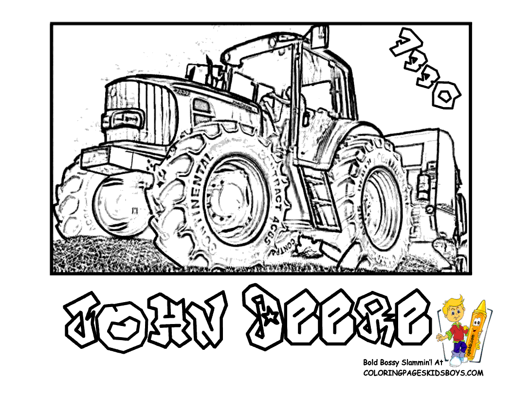 John Deere coloring #3, Download drawings