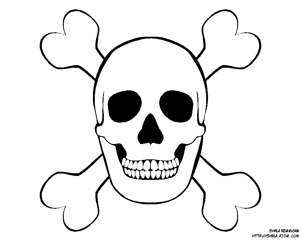 Jolly Roger coloring #2, Download drawings