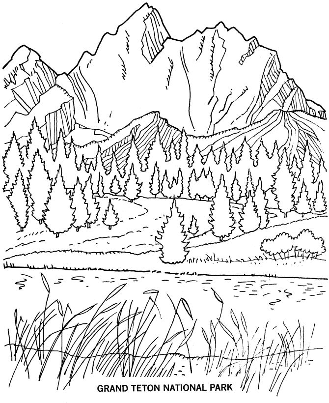 Provincial Park coloring #4, Download drawings