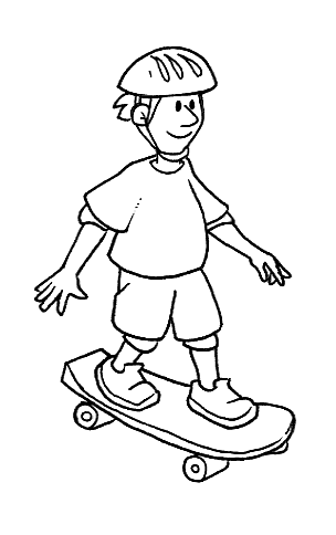 Skateboard coloring #5, Download drawings