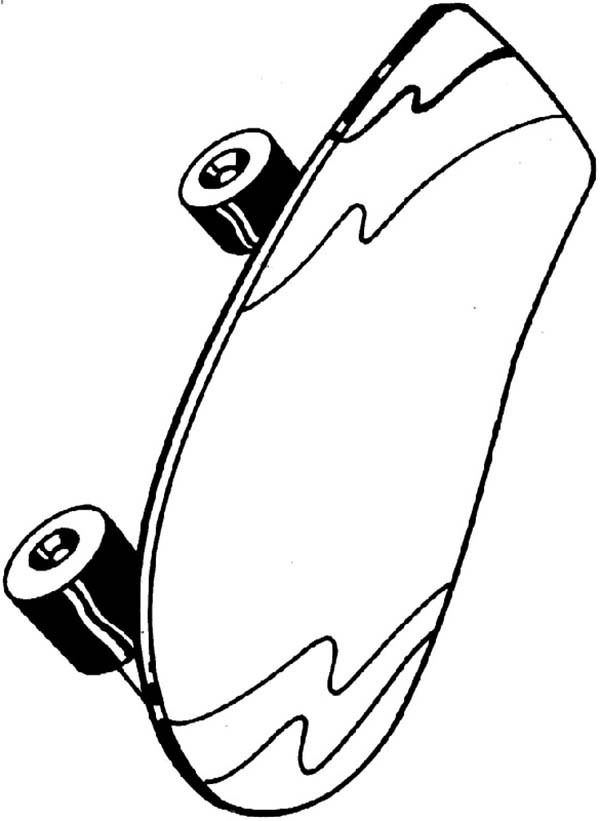 Skateboard coloring #2, Download drawings