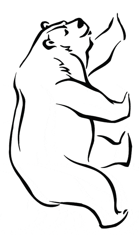 Kermode Bear coloring #10, Download drawings