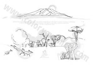 Kilimanjaro coloring #9, Download drawings